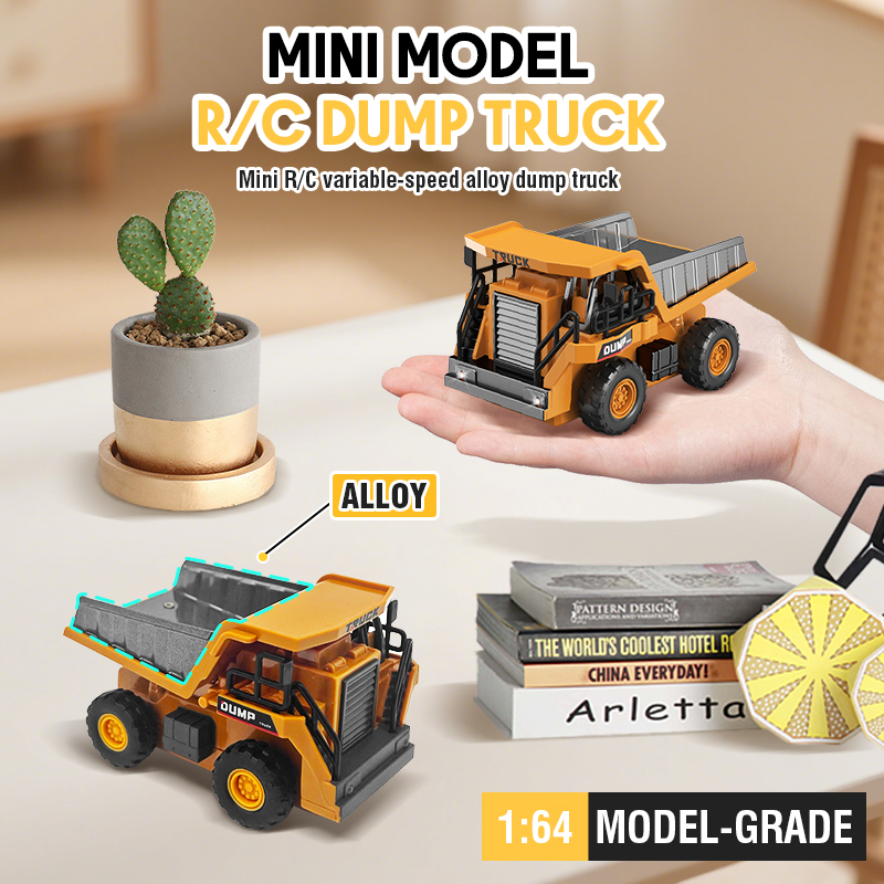 Rc Hobbyking Shop - รถบรรทุกของเล่นบังคับวิทยุขนาด 1:64 ทำจากโลหะผสม พร้อมเสียงและไฟ ขับเคลื่อน 4