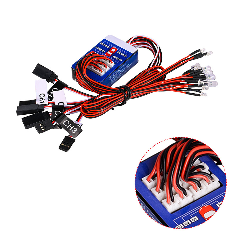 Rc Hobby Tech Bali - ชุดไฟ LED RC 12 ดวง ระบบไฟจำลองอัจฉริยะ